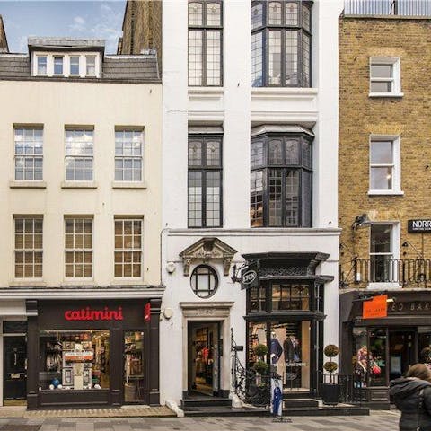 Stay in a Georgian building on a pretty London shopping street
