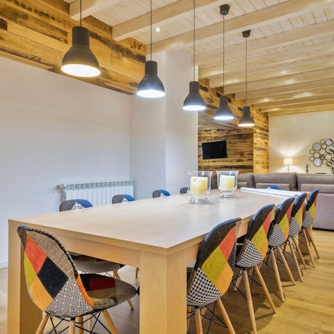 Serve up warming homemade meals at the dining area