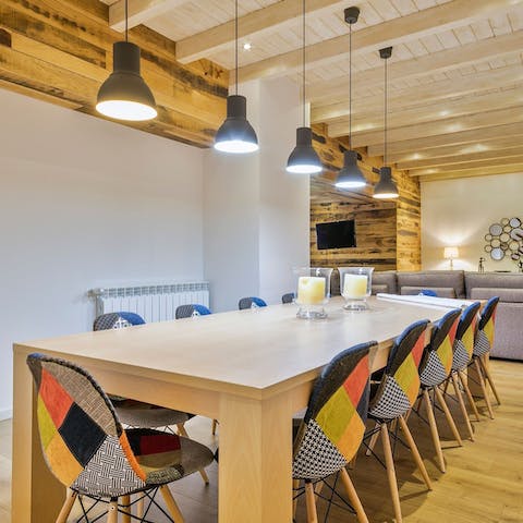 Serve up warming homemade meals at the dining area