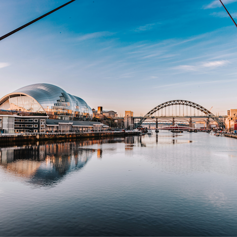 Take a scenic drive to Newcastle, under an hour away