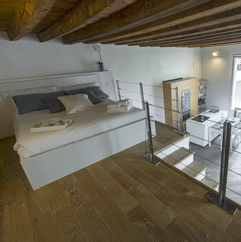 Enjoy a cosy night's sleep beneath the ancient beams