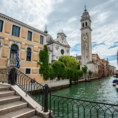 Stay close to the Squero di San Trovaso, one of the last remaining gondola builders in the city