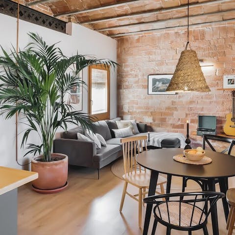 Enjoy some greenery inside and out