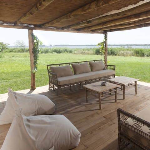 Sit out late enjoying the peace of this beautiful setting