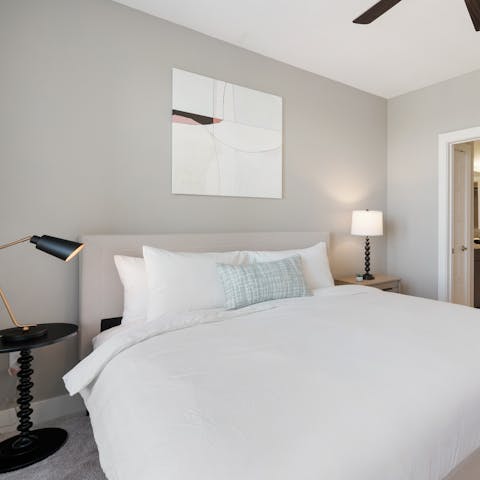 Get a good night's sleep on the memory foam mattresses