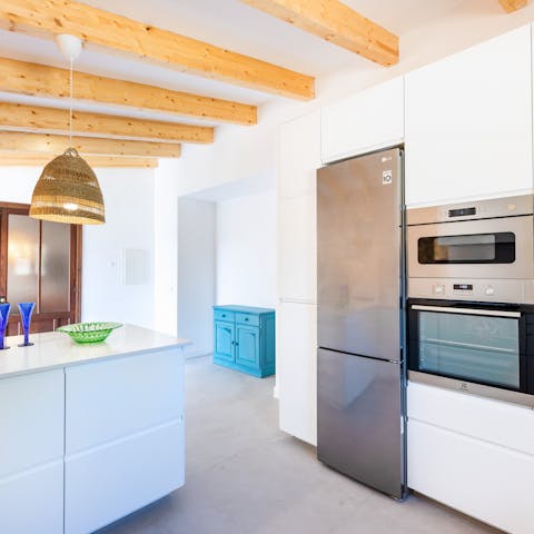 Guests appreciated the well-equipped kitchen here, which had everything they needed to cook their own meals.