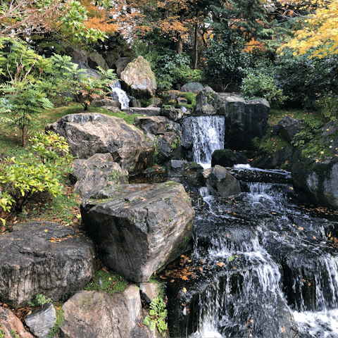 Stretch your legs in nearby Holland Park – you can be there in six minutes