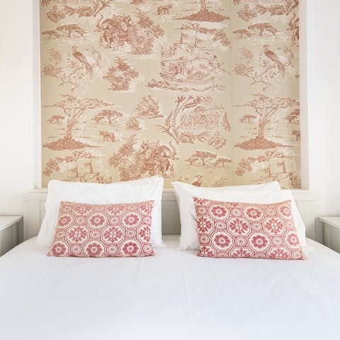 Look forward to drifting off into a peaceful sleep in the quiet bedrooms