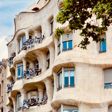 Stay a short walk from Gaudí's La Pedrera