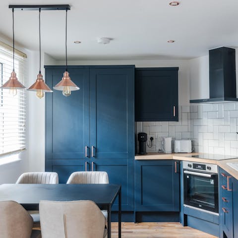 Enjoy a romantic, home-cooked meal in the kitchen-diner