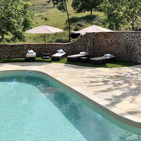 Take a dip in the heated pool – it's warmed entirely by renewable energy sources