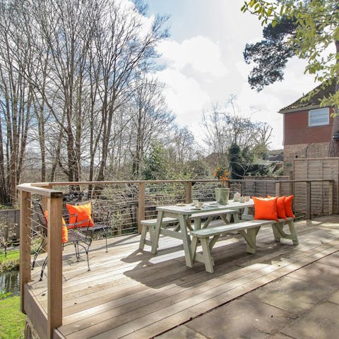 Enjoy warm weather afternoons in the garden