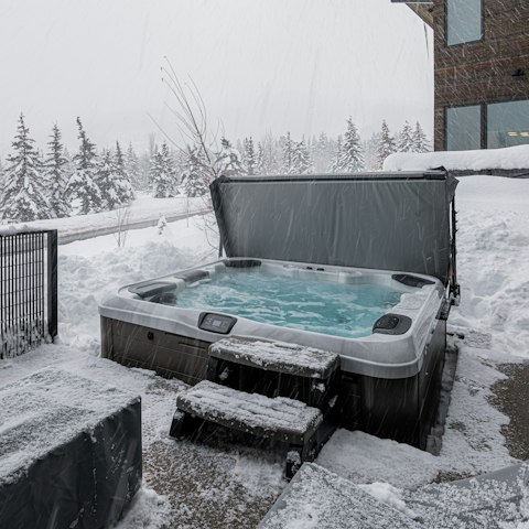 Make the most of the private hot tub
