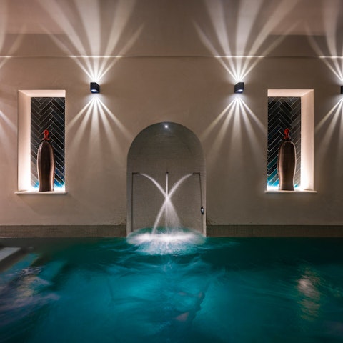 Find your inner zen in the private spa complete with a steam and sauna