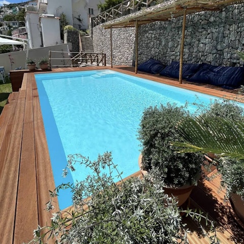 Take a refreshing dip in the outdoor pool