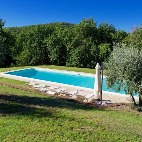 Guests enjoyed the views of the surrounding countryside here.