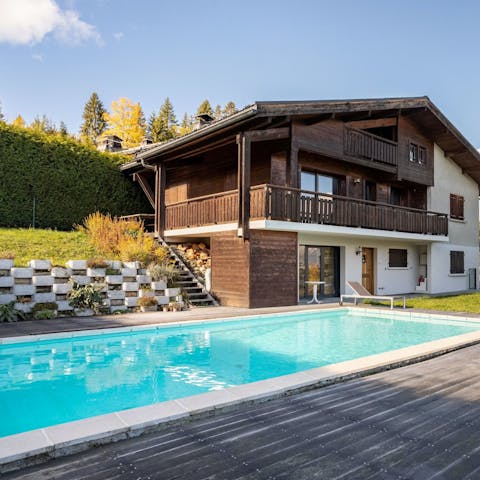 Feel refreshed after a leisurely swim in the heated pool