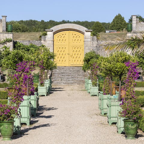 Stroll the manicured grounds