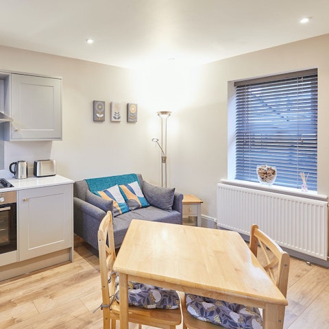 Serve up a home-cooked meal in the cosy living-dining space