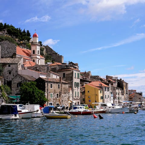Take a day trip to Sibenik, a twenty-three minute drive away