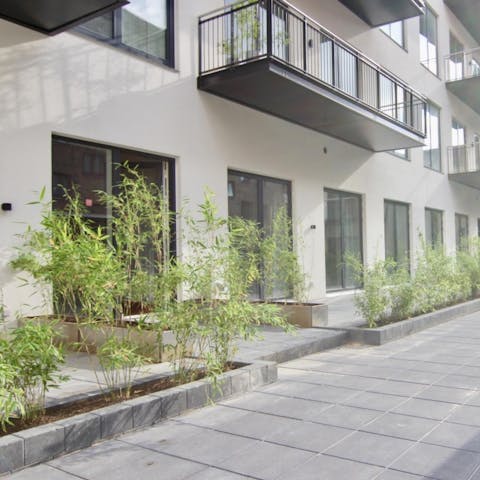 Enjoy access to a private terrace as well as a communal rooftop in this compact city stay