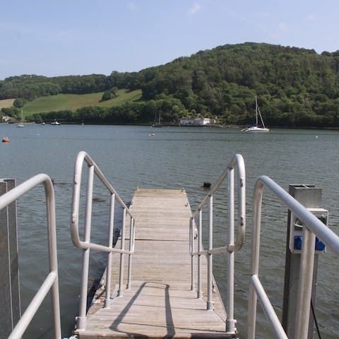 Lap up direct water access from the private pontoon