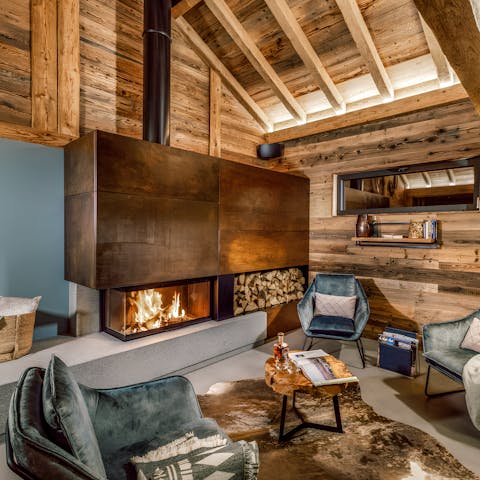 Curl up for a cosy evening in front of the fire