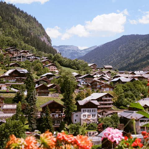 Stay a short drive from the outdoor playground of Morzine