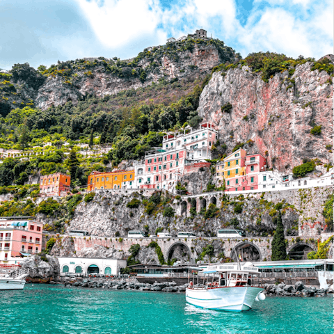Drive under half an hour to the town of Sorrento, go sailing on the marina and visit the Piazza Tasso