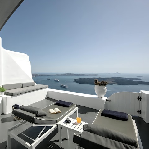 Soak up the sun from your private terrace