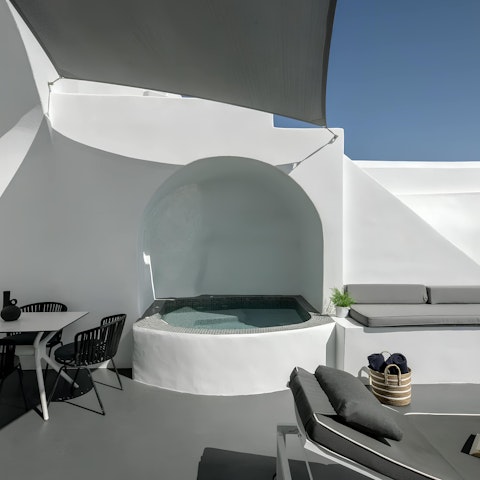 Cool off in the classic plunge pool