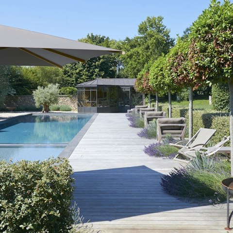 Grab a glass of rosé and settle in by the pool