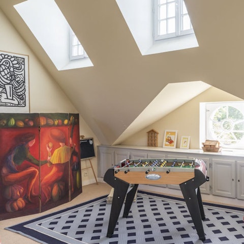 Make the most of rainy days in the games room