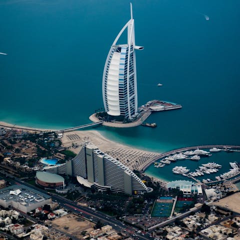 Check out the Palm Jumeirah – it's a twenty-minute drive