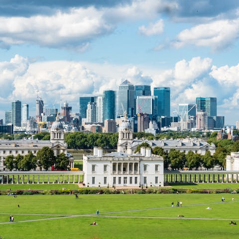 Explore all that South East London has to offer including Greenwich and Canary Wharf