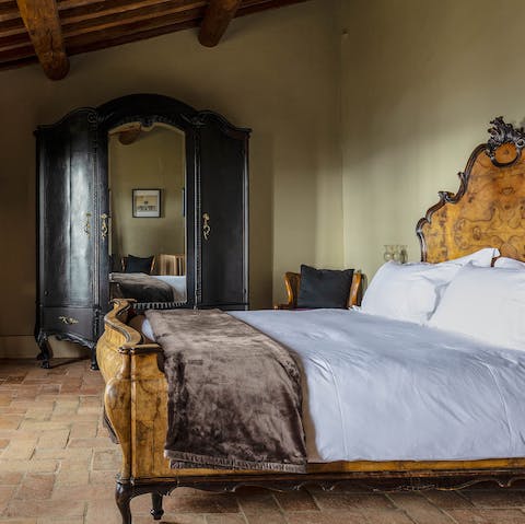 Get a good night's sleep in the elegant and amply-sized bedrooms