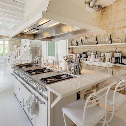 Cook a feast in the semi-professional kitchen