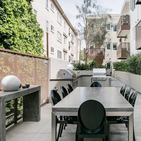 Enjoy heartwarming evenings in the communal dining area