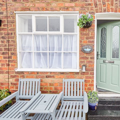 Smell the fabulous sea air on your front terrace