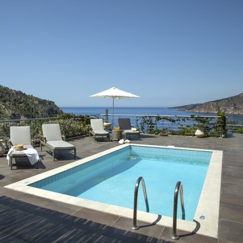 Dip in the pool with a view