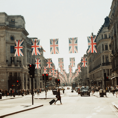 Do some shopping on Oxford Street, not far on foot