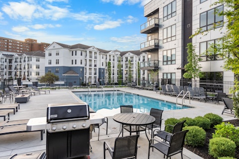 Fire up the barbecue beside the communal pool on warm Nashville evenings