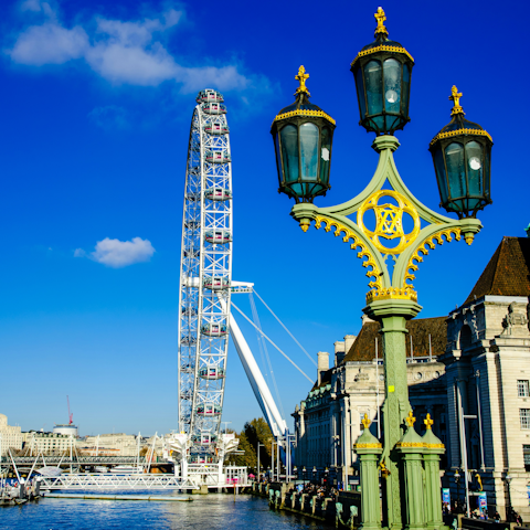 Explore famous London sights like the London Eye