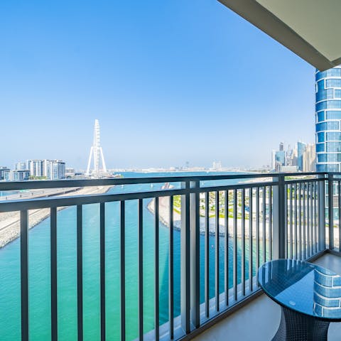 Sip your morning coffee on your private balcony with spectacular views