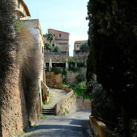 Head into Certaldo, a short drive away, for a coffee and a pastry
