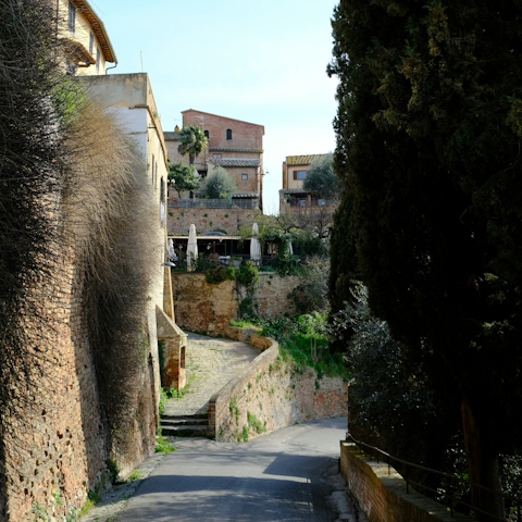 Head into Certaldo, a short drive away, for a coffee and a pastry