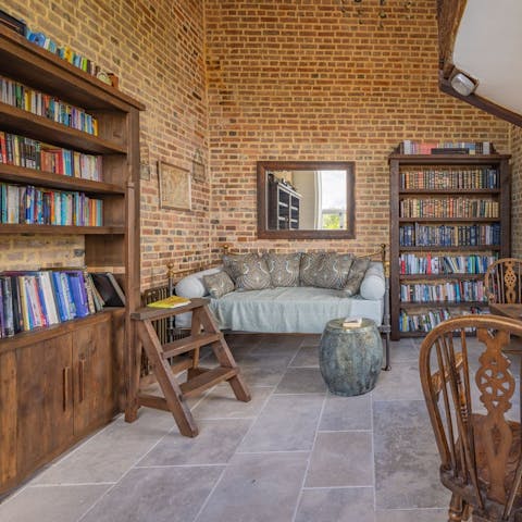 Curl up with a book in the library