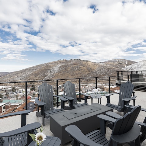Find the perfect spot for drinks with a view on the terrace