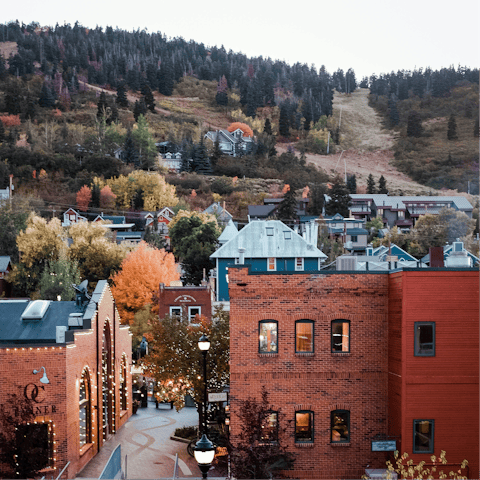 Step outside and stroll to the vibrant heart of Park City