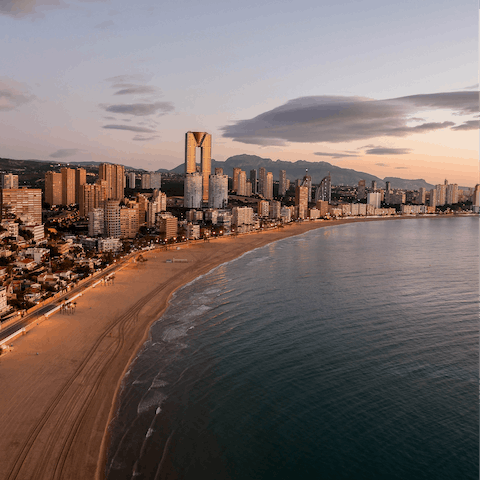 Explore the sandy coastline of the Costa Blanca – Playa de Ambolo is just a short drive away